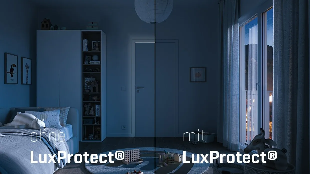 Die Zargendichtung LuxProtect von Huga minimiert effektiv den Lichteinfall im Türfalz.